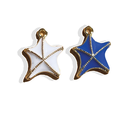 Pretty Starfish Charm- Gold Plated