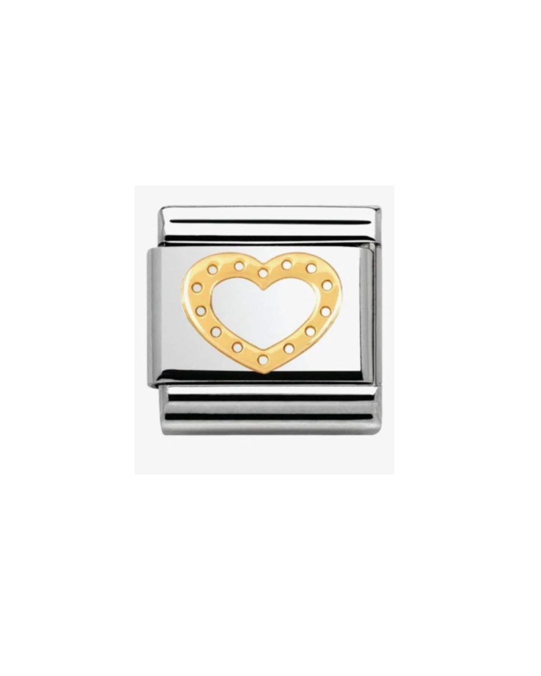 Dainty Heart- Silver Italian Charm