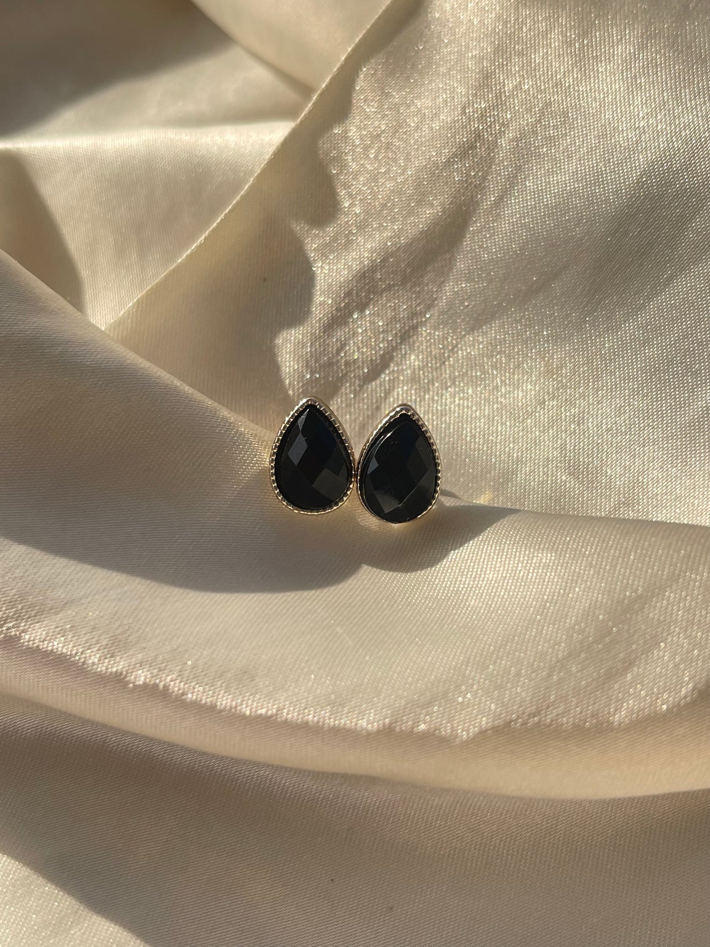 Black Stud Earrings