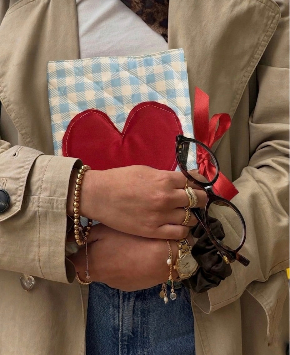Embroidered Heart Journal Cover!💌