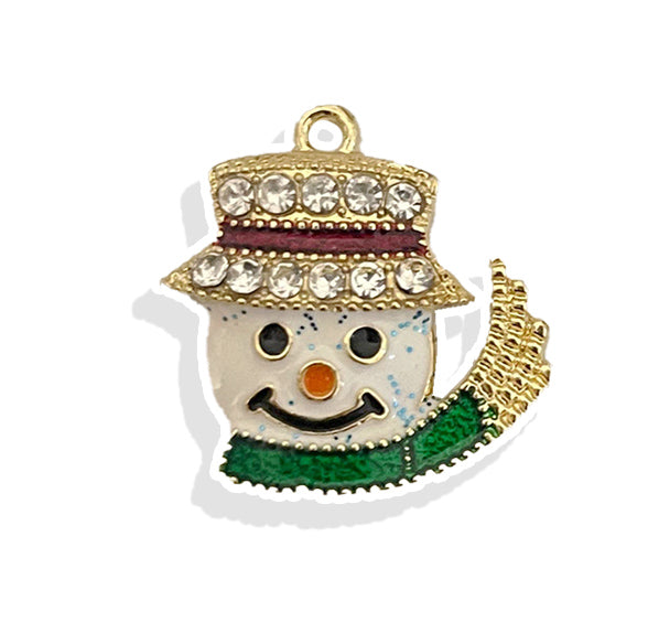 Snowman - Gold Plated Charm