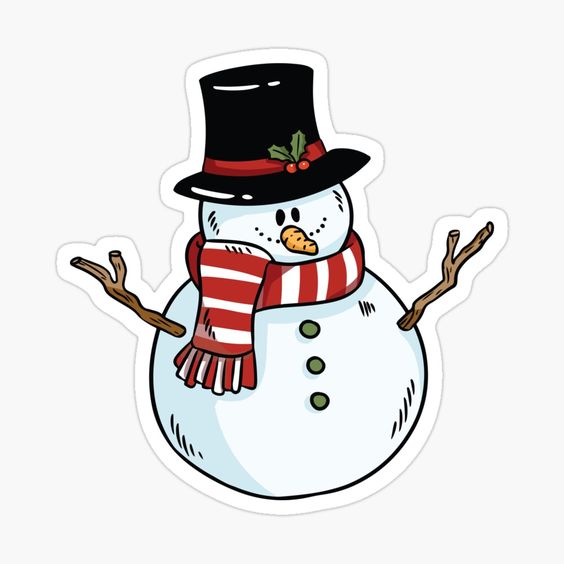 snowman sticker