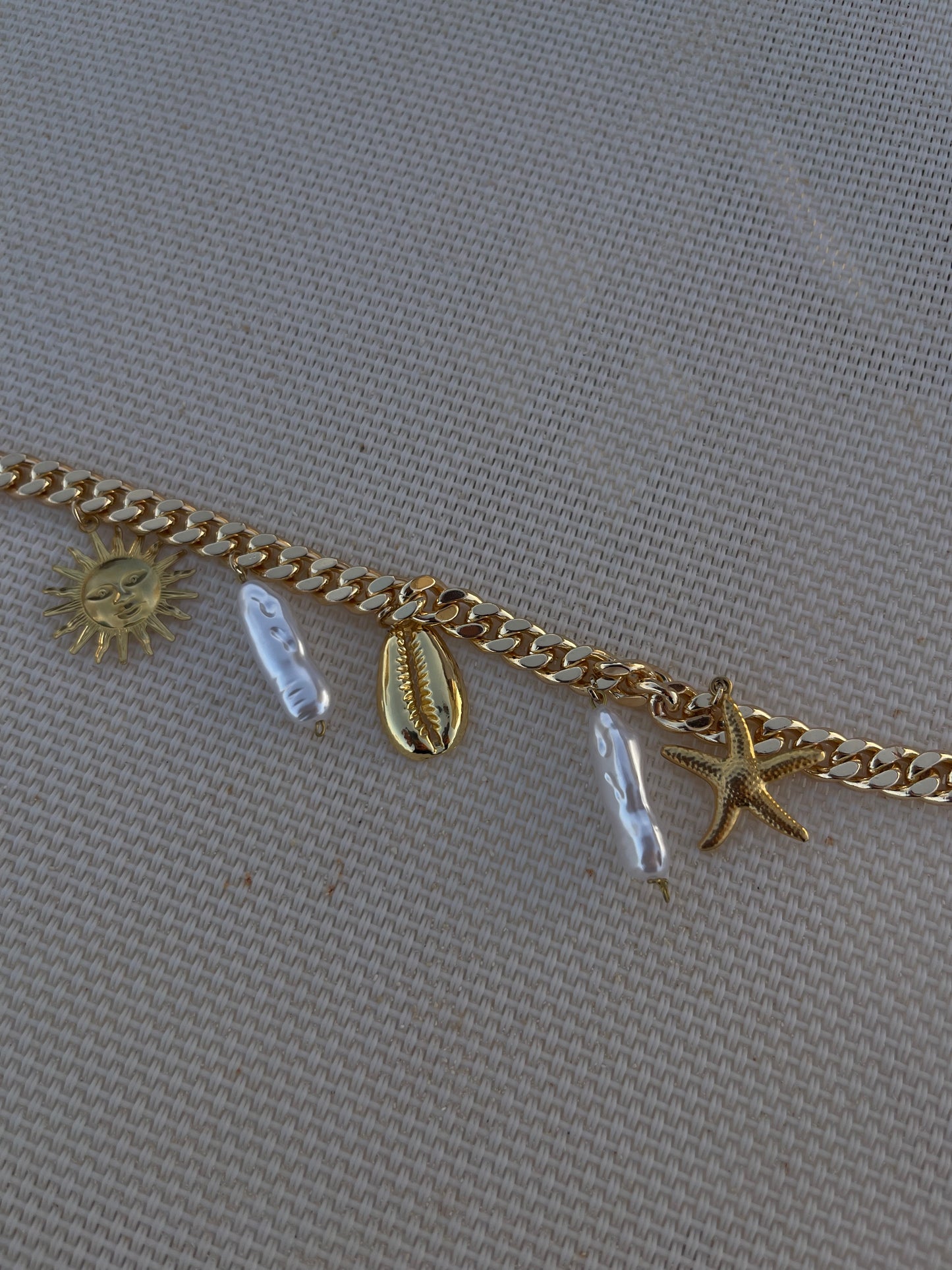 Summertime Statement Bracelet- Gold Plated