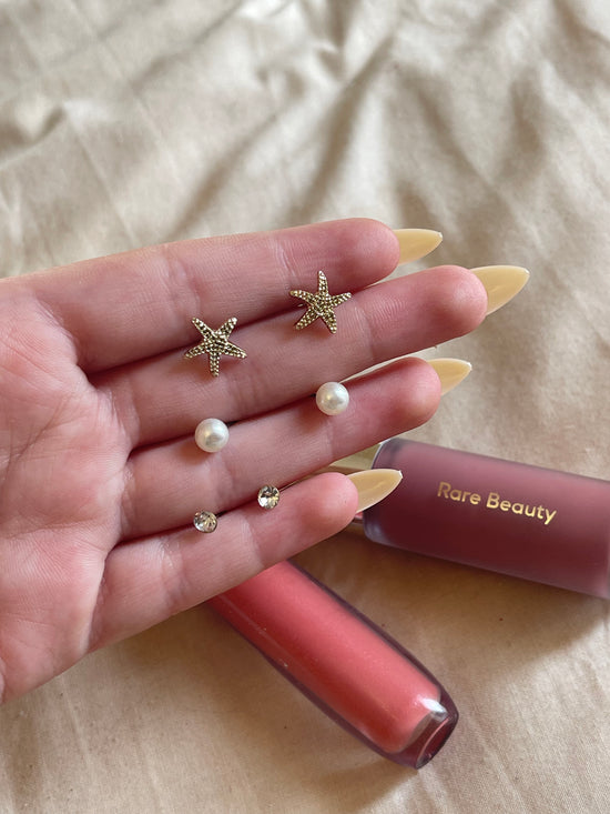 Starfish Pearl Ear Set