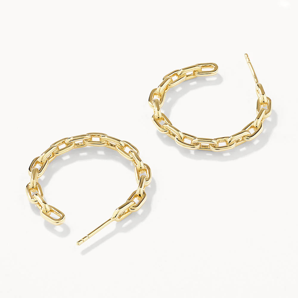 Chain Hoop Earrings