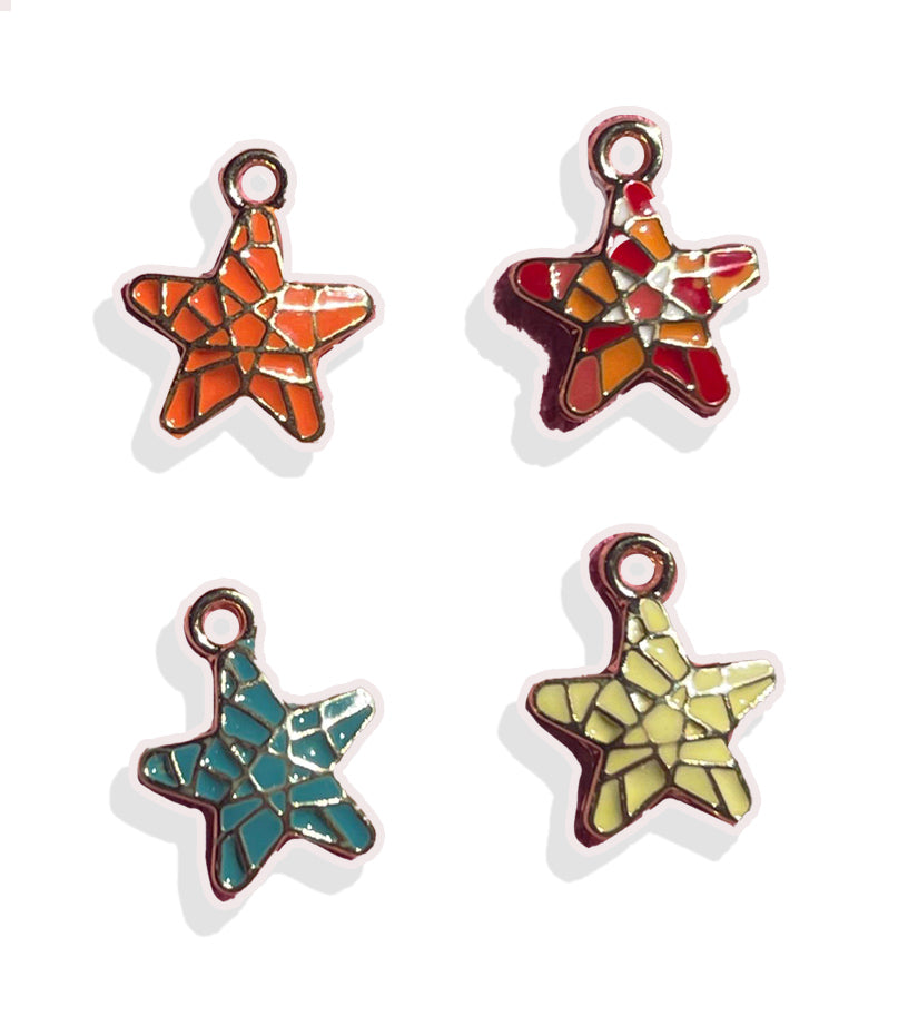 Artistic Starfish Charm- Gold Plated