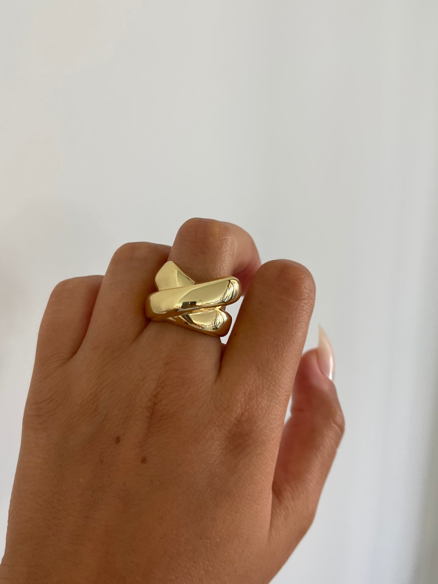 Double Chunky Ring (Gold Plated)