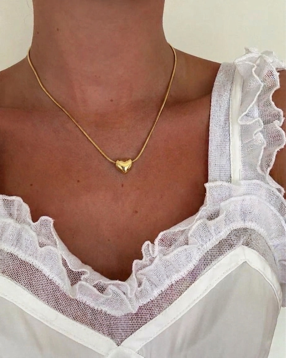 Minimal Heart Necklace 2.0 (Stainless Steel)