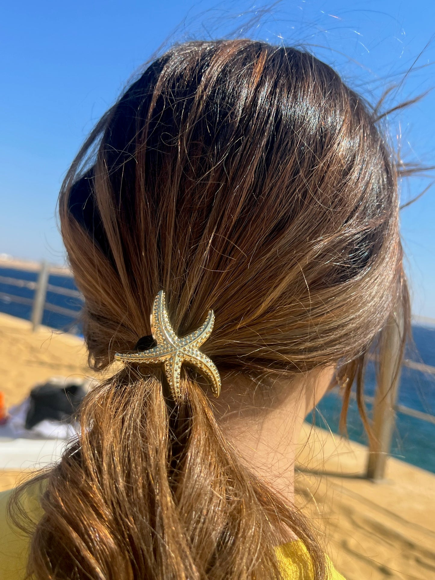 Starfish Gold Hair Tie