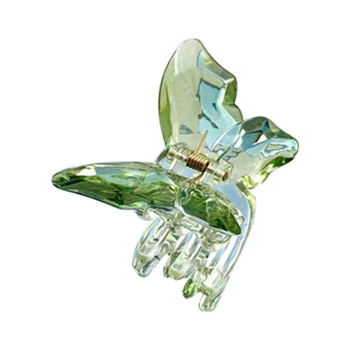 Crystal Butterfly Claw Clips