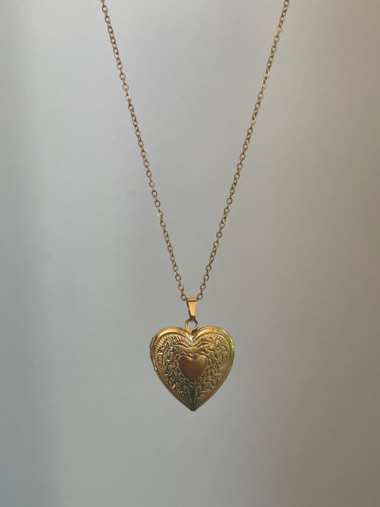 Heart Locket Necklace (Stainless Steel)