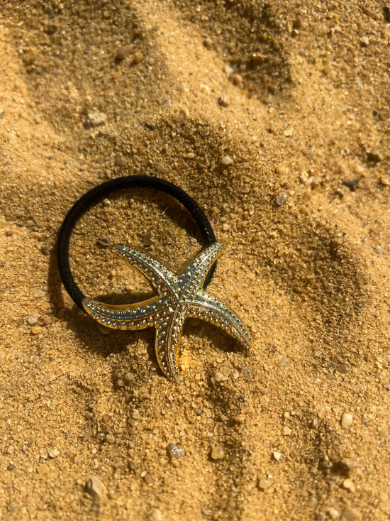 Starfish Gold Hair Tie