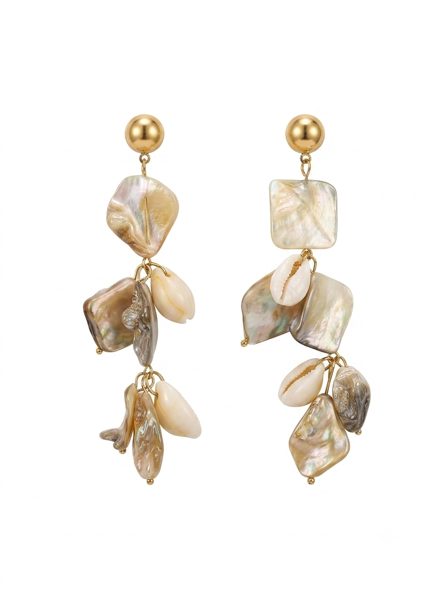 Pearl Dangle Earrings (Stainless Steel)