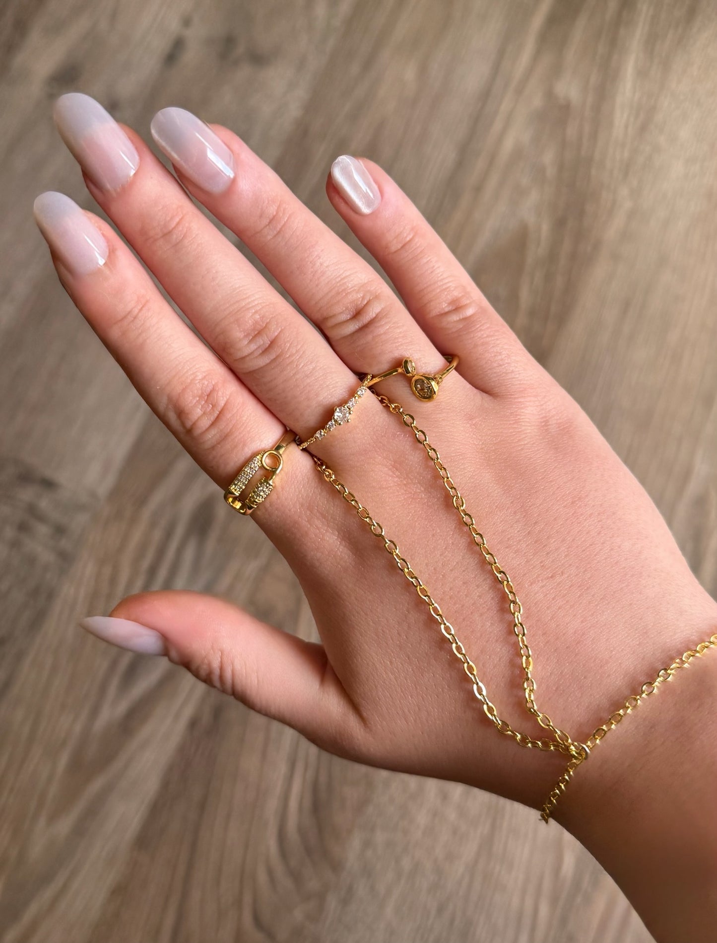 Paper Clip Ring (Gold Plated)