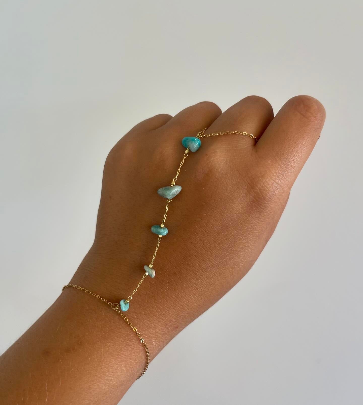 Blue Stone Summer Hand-Chain✨