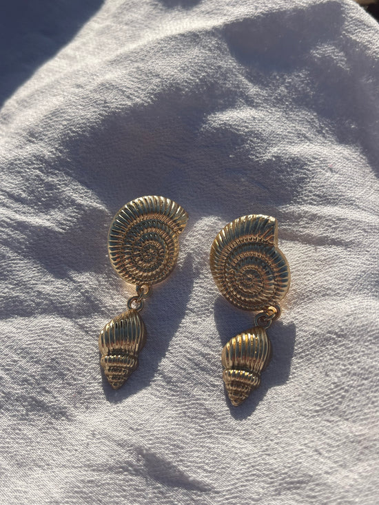 Twirly Shell Earrings