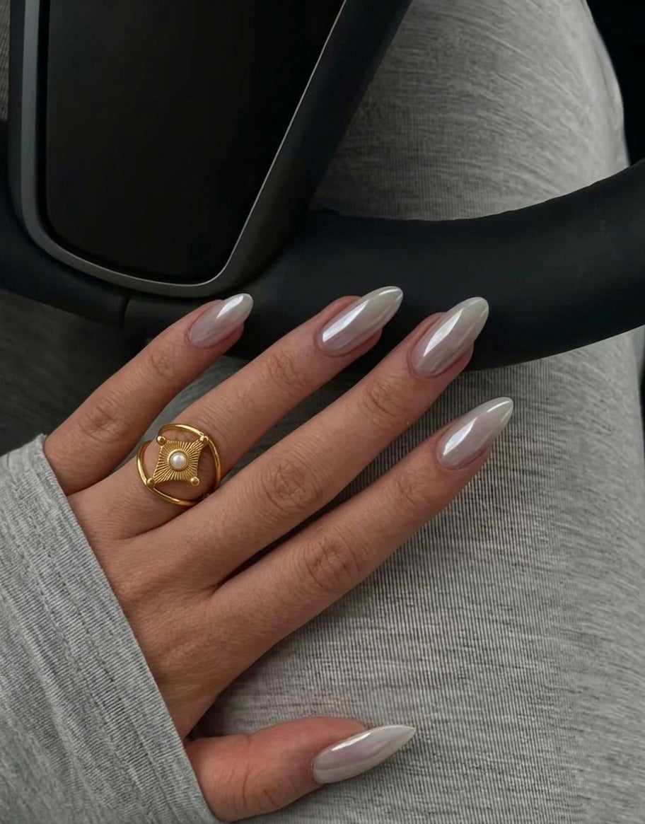 Statement Stone Ring (Stainless Steel)