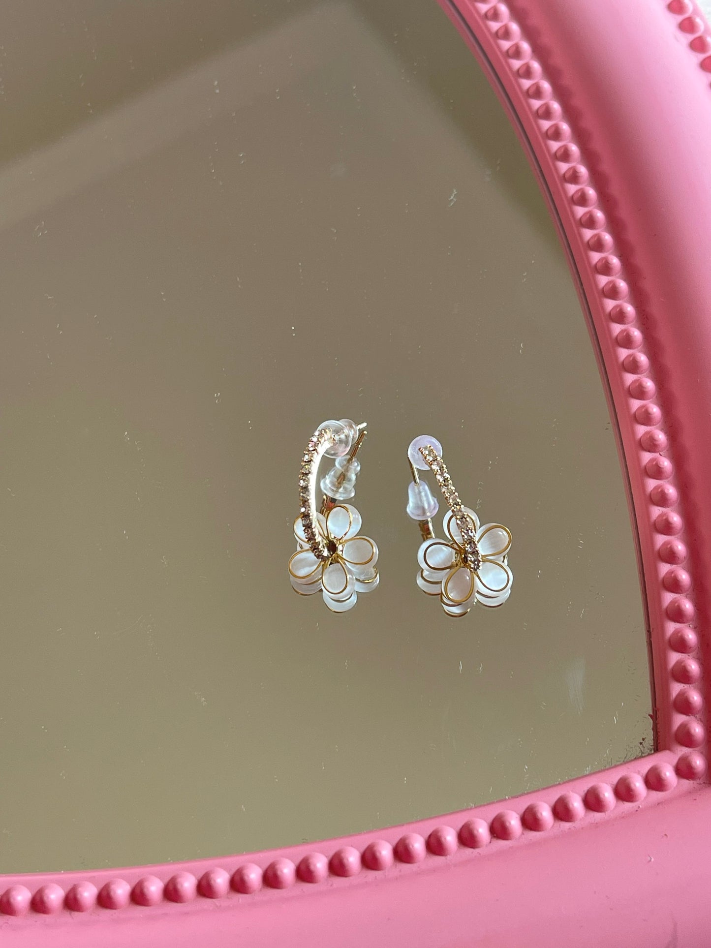Pearl Flower Earrings