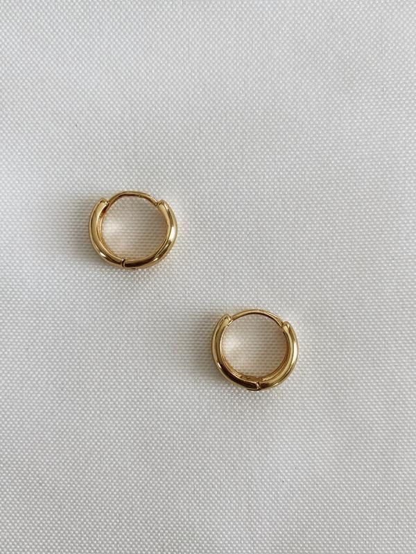 Midi Hoop Earrings (Gold Plated)