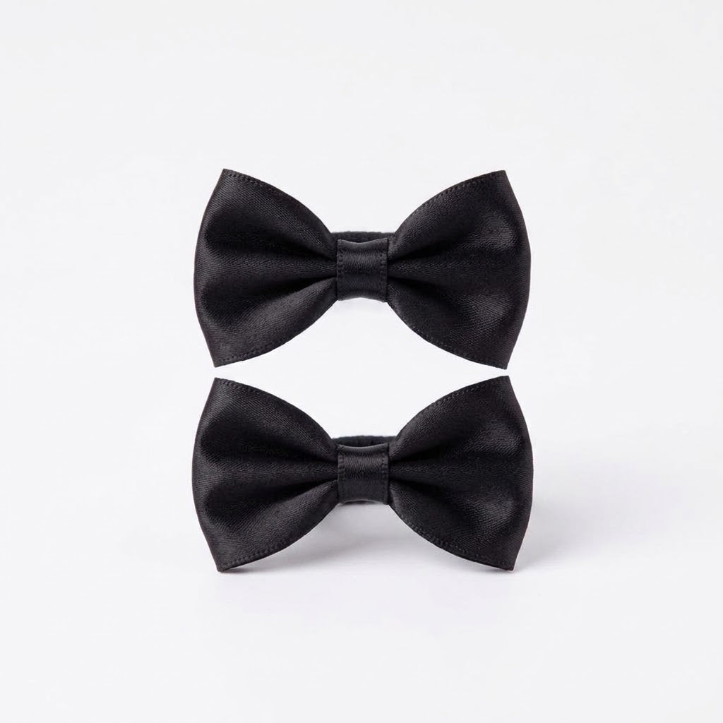 mini bow hair tie (set of 2)