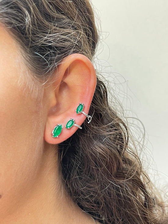 Emerald Diamond Ear Cuff