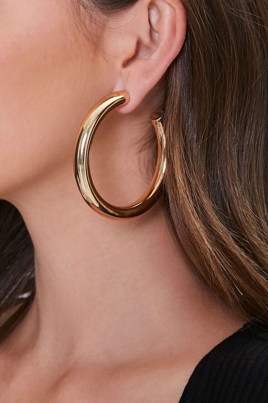 Chunky Hoops- Gold Plated