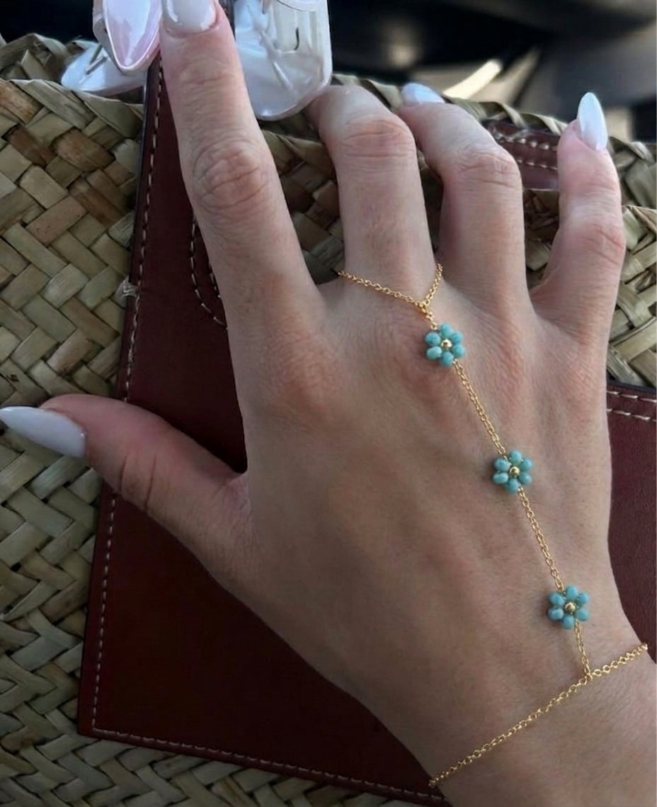 Flower Hand Chain (Stainless Steel)