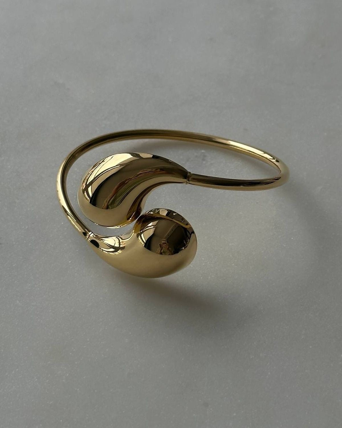 The Drop Bangle (Gold Plated)