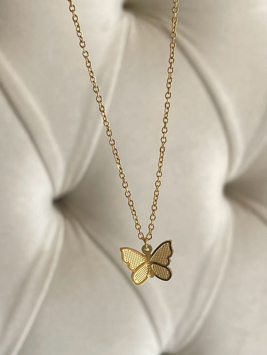 Butterfly Wings Necklace (Stainless Steel)