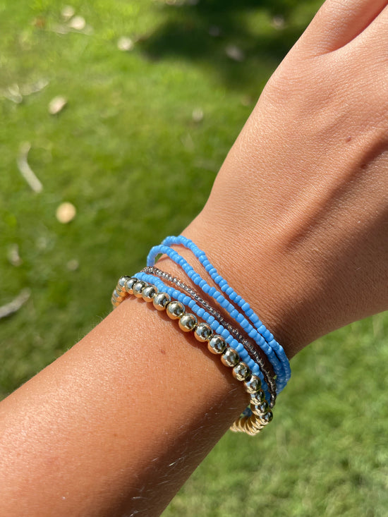 Blue Layered Bracelets 2.0