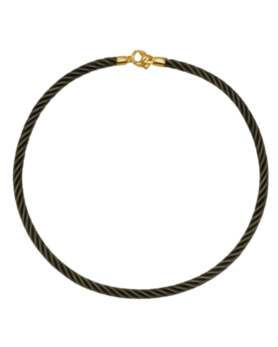 Statement Rope Necklace-Olive