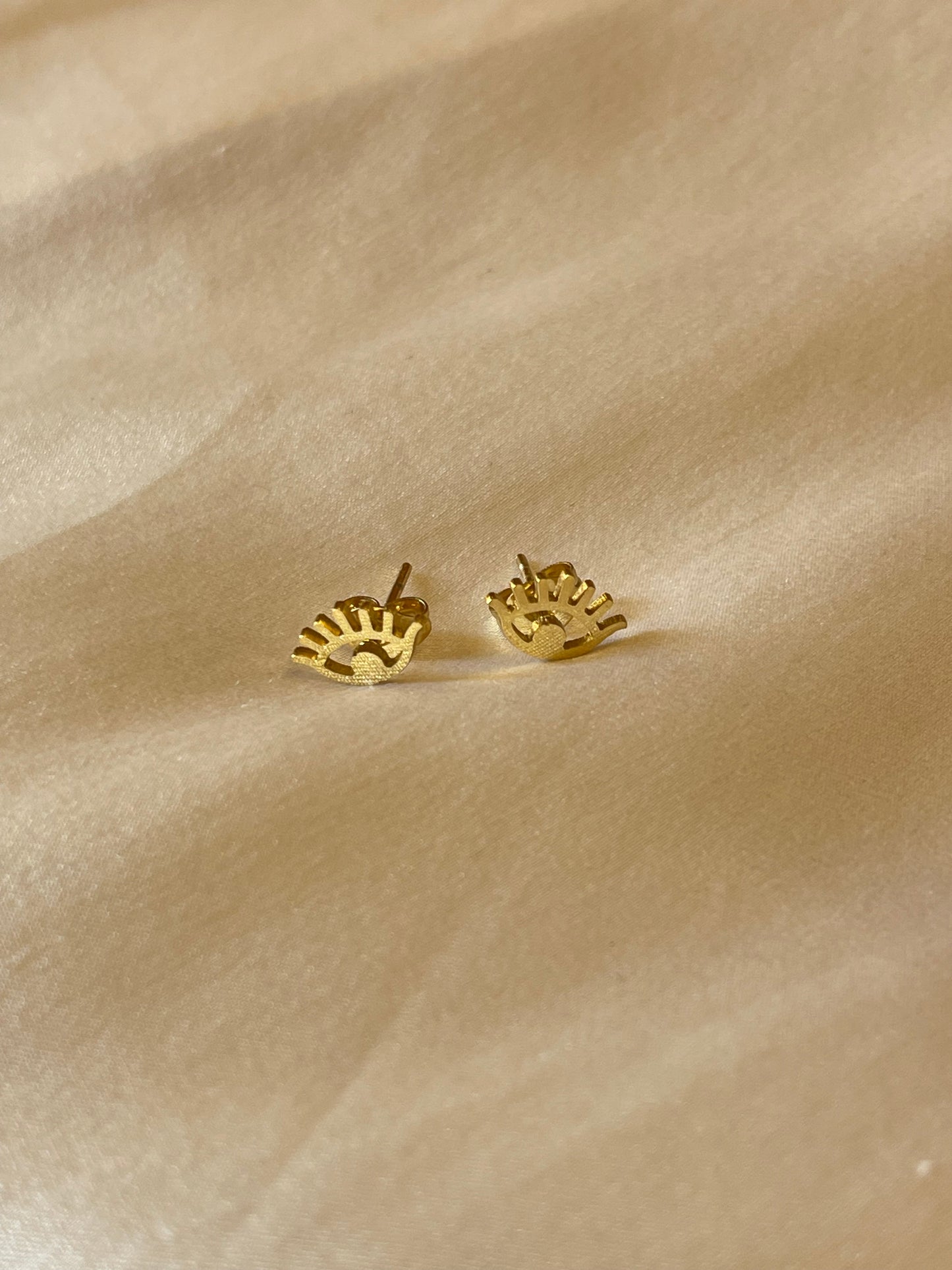 Mini Evil Eye Stud Earrings (Stainless Steel)