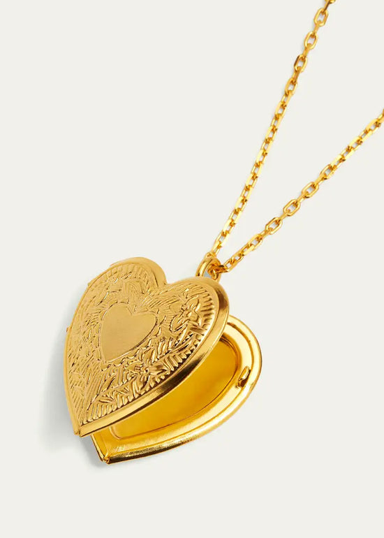 Heart Locket Necklace (Stainless Steel)