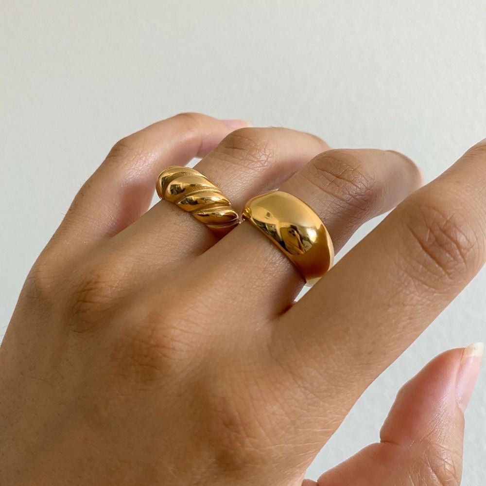 Gold Plated Chunky Ring