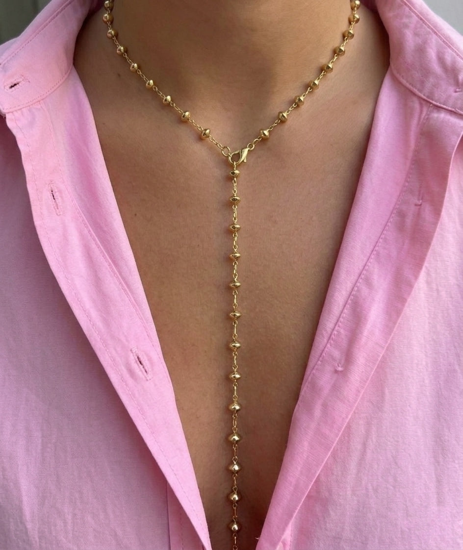 Circle Drop Necklace 2.0 (Gold Plated)