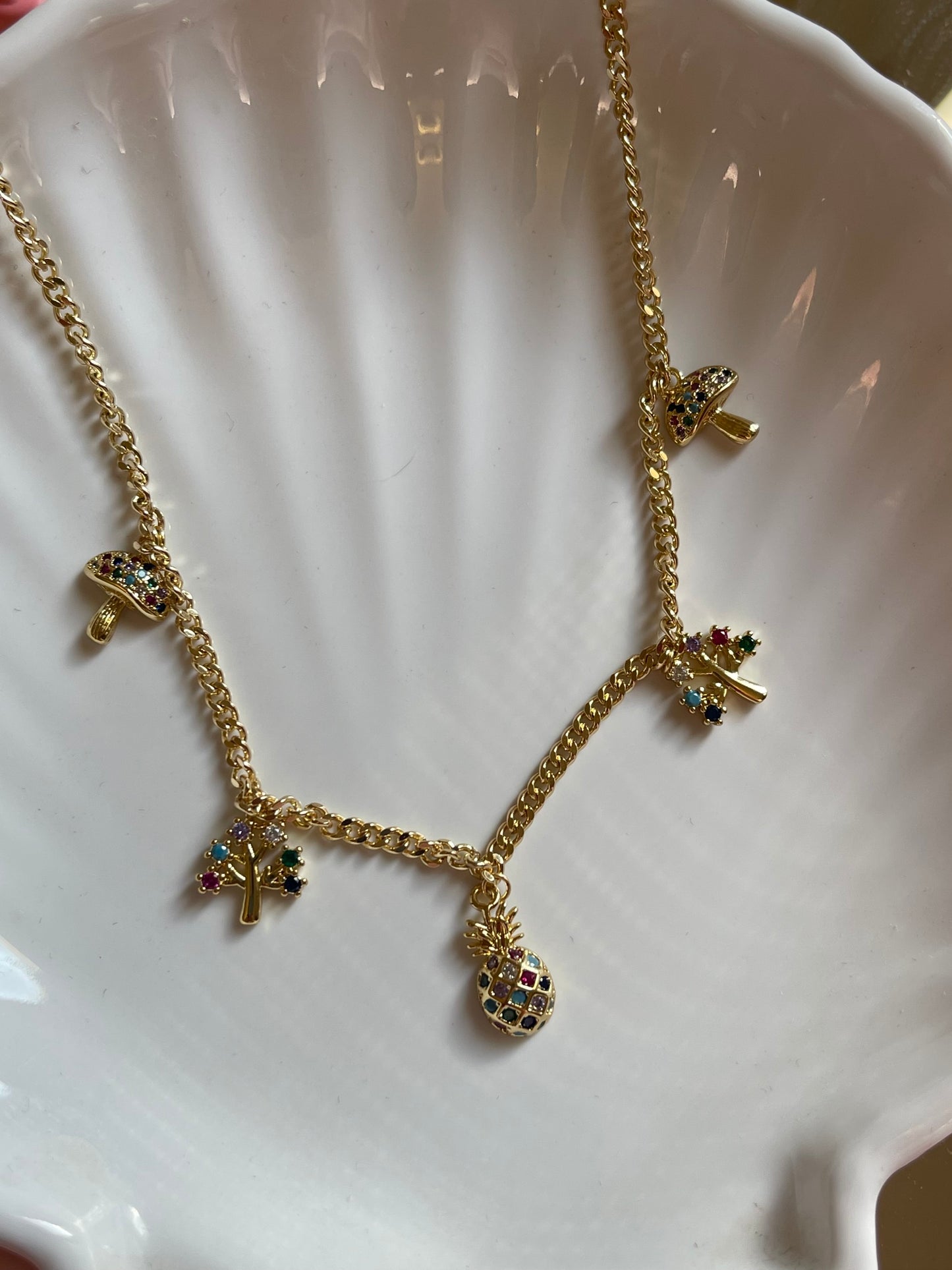 Perfect Dainty Charm Necklace (Gold Plated)