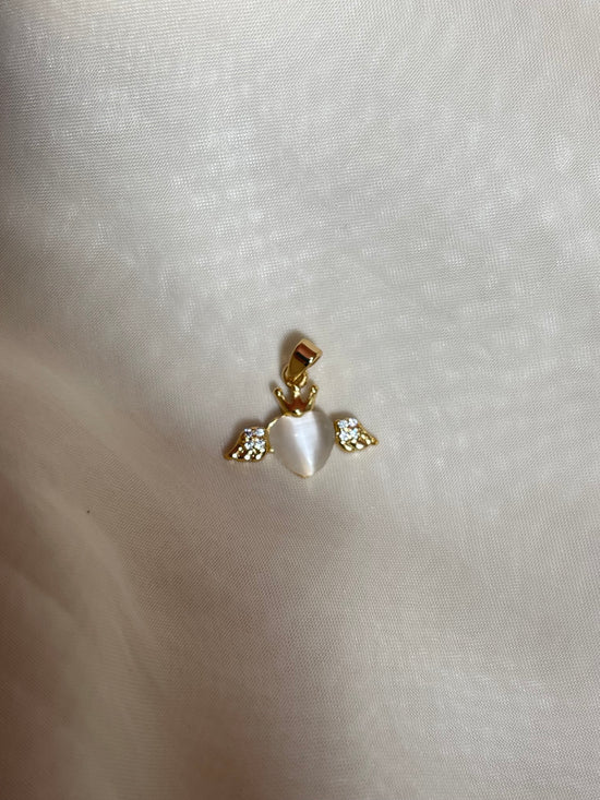 Flying Heart - Gold Plated Charm