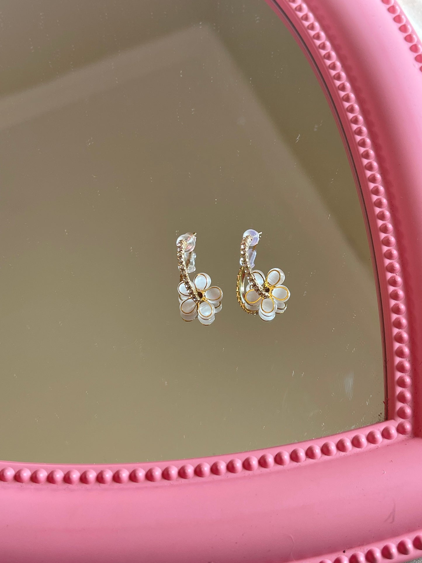 Pearl Flower Earrings