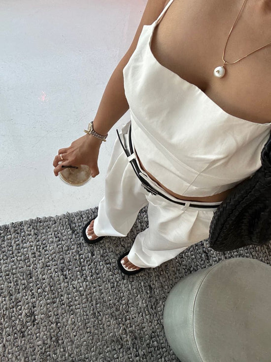 Pearl Necklace- Stainless Steel