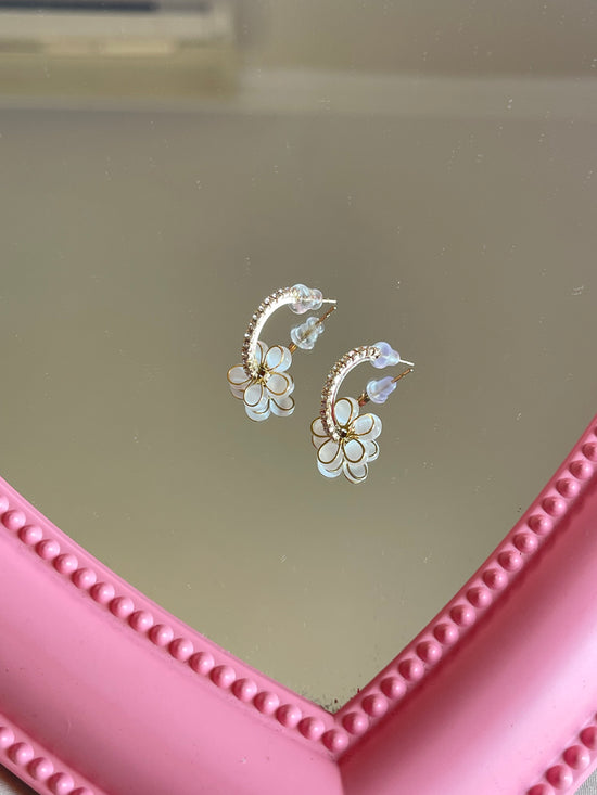 Pearl Flower Earrings