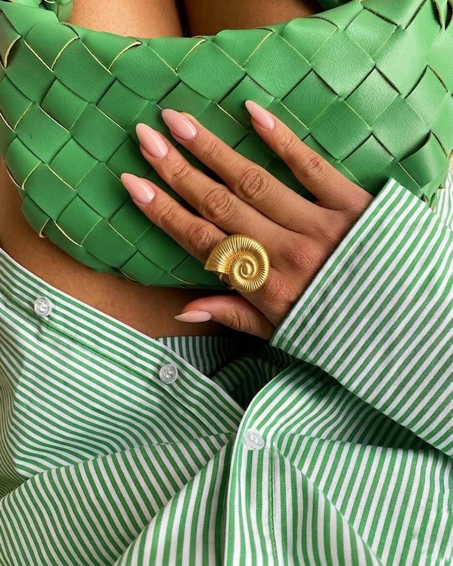 Statement Shell Ring (Stainless Steel)