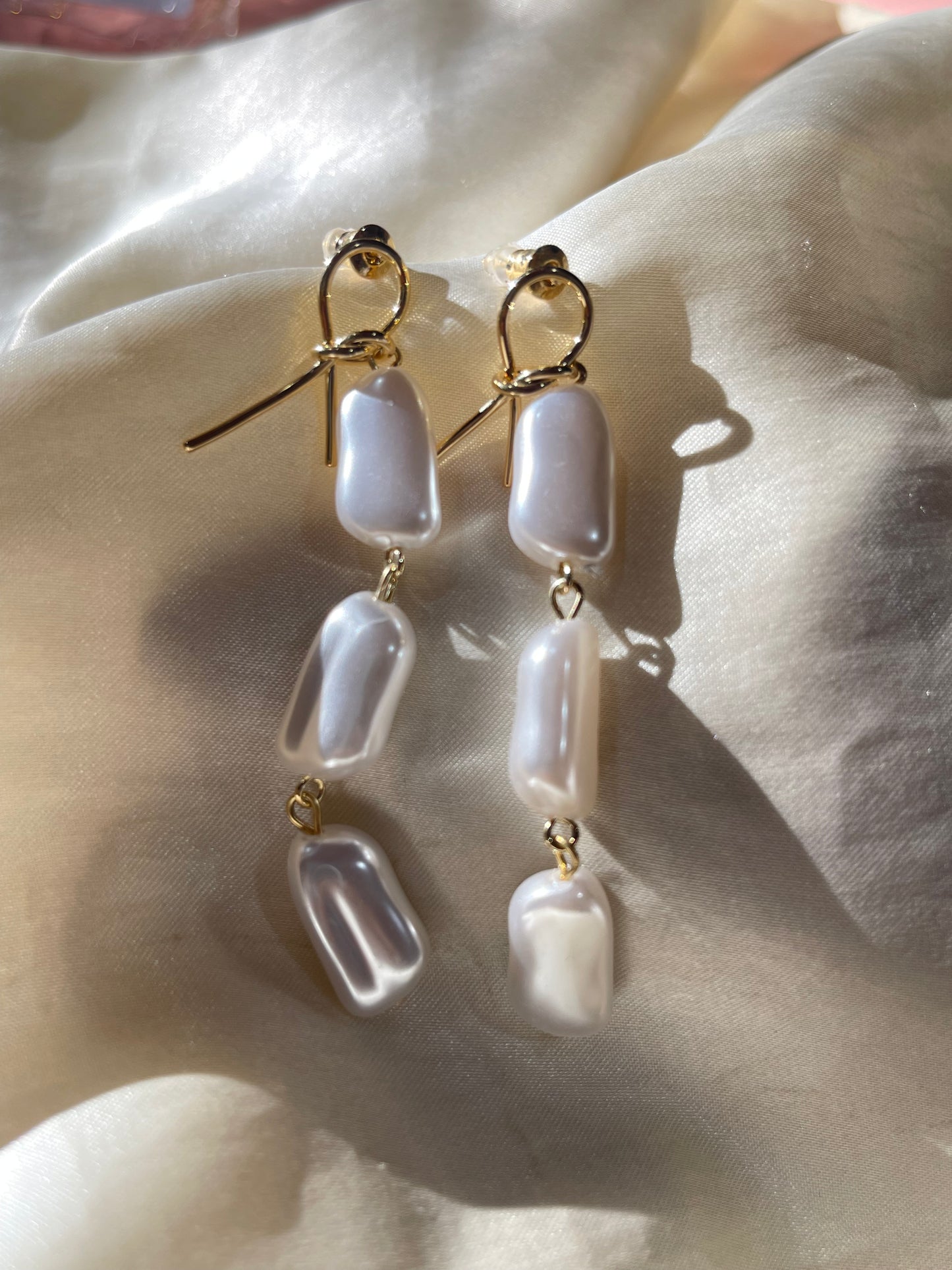 Pearly Statement Earrings
