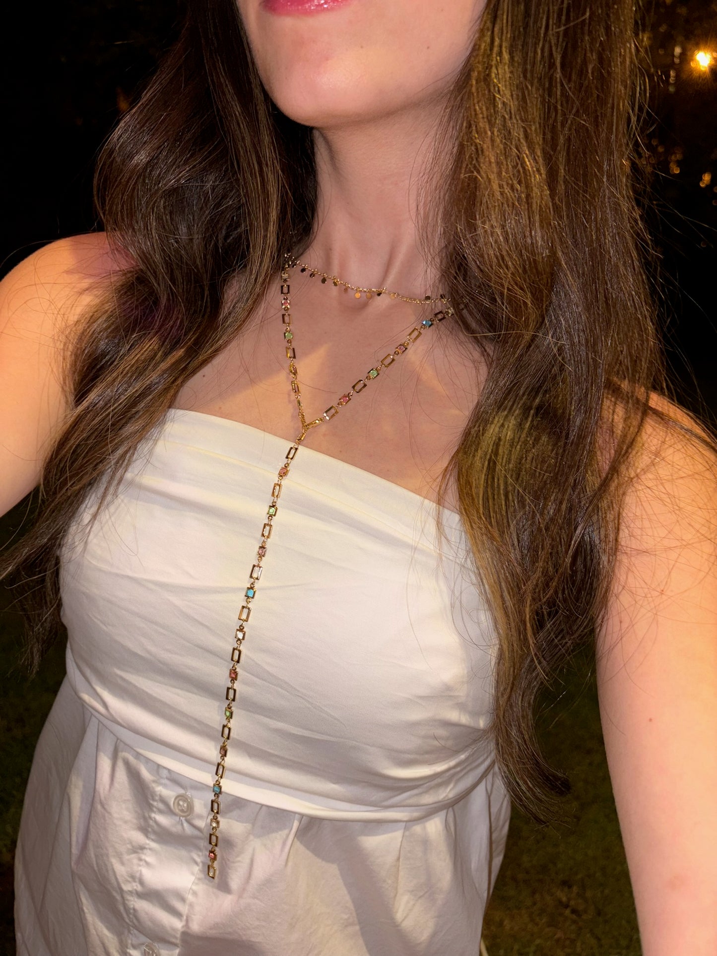 Rainbow Drop Necklace 2.0 (Gold-plated)