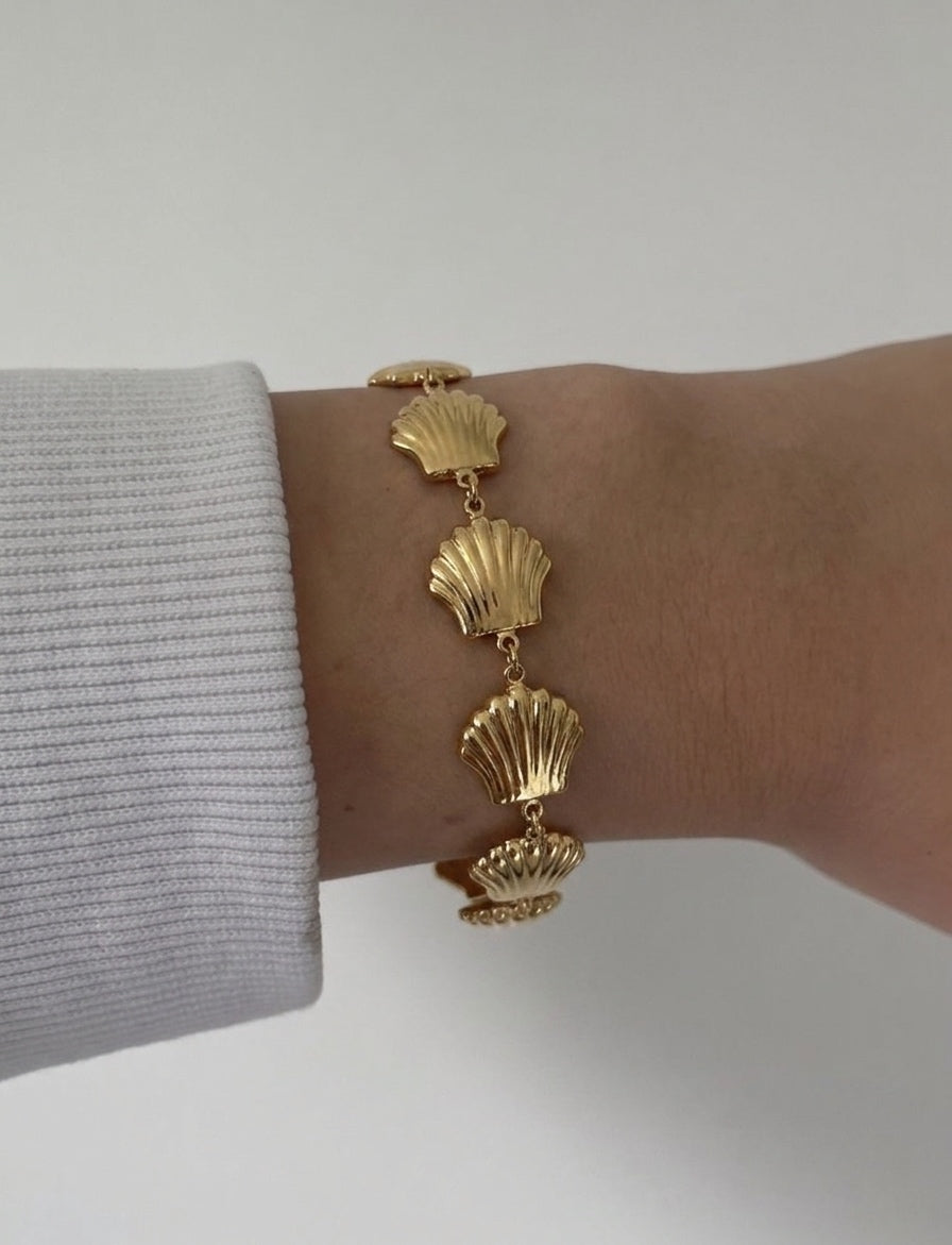 statement seashell bracelet 2.0 (stainless steel)