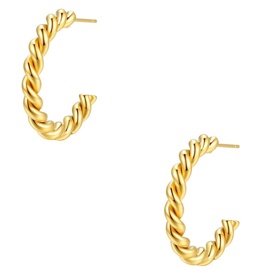Twisted Hoop Earrings