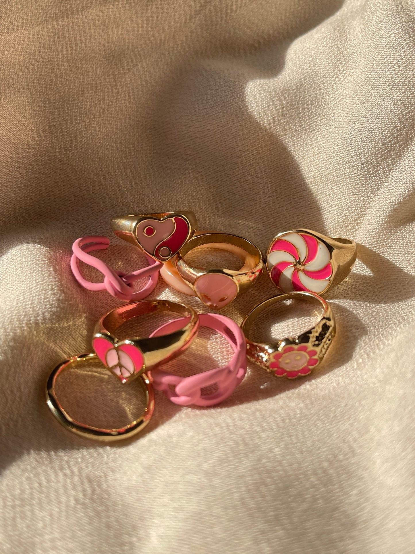 Pink Paradise Ring Set