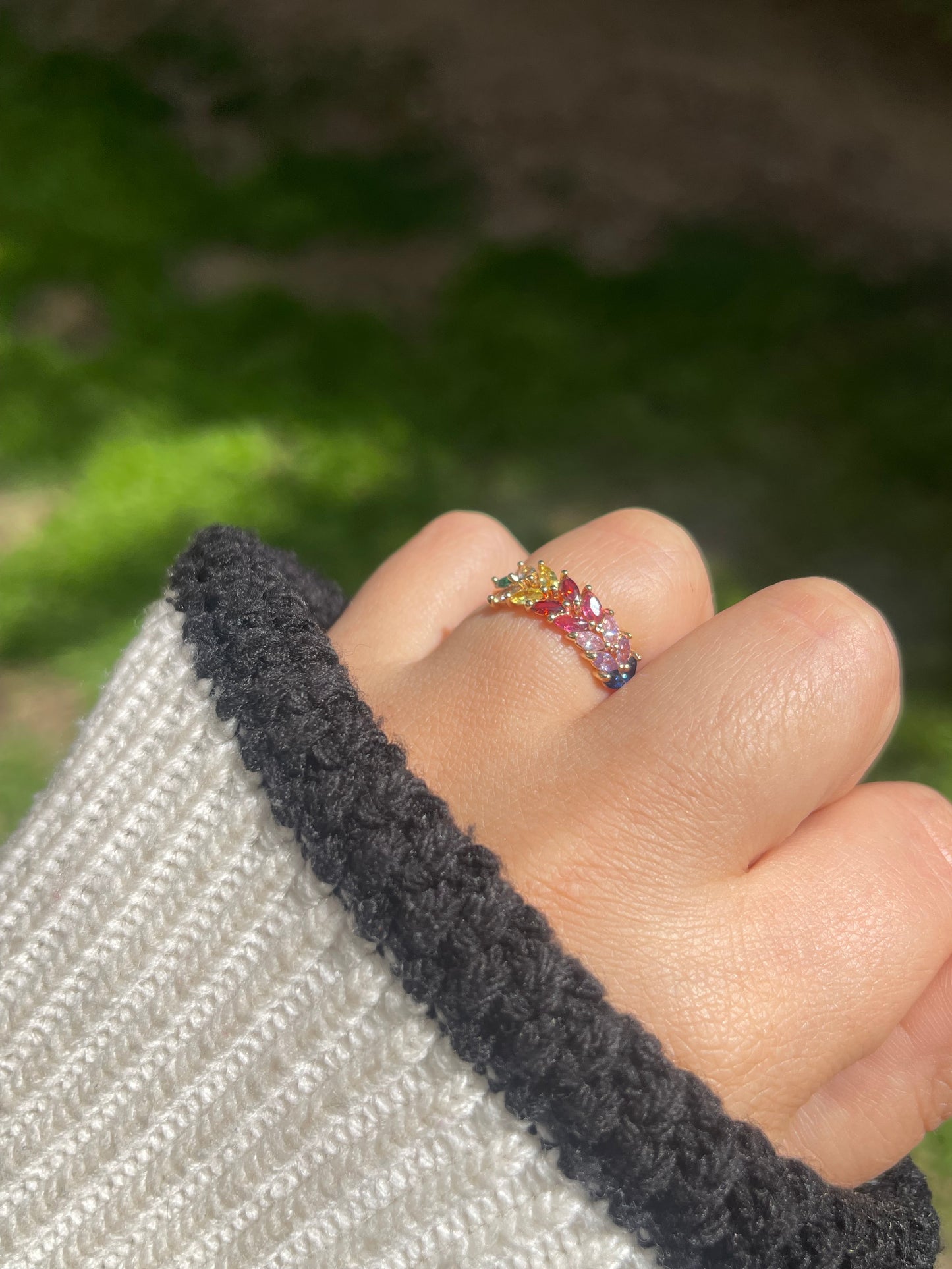 Floral Rainbow Ring