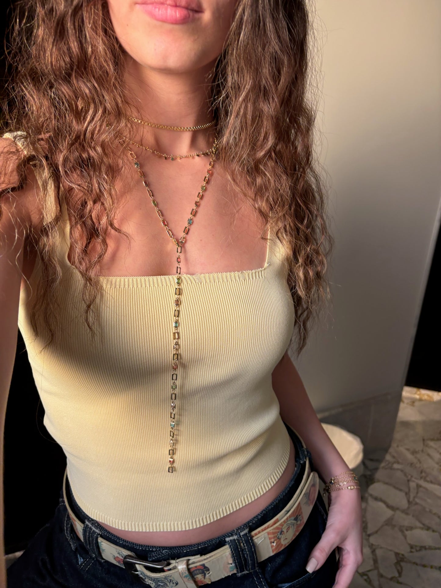 Rainbow Drop Necklace 2.0 (Gold-plated)