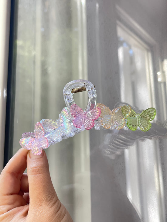 Pastel Butterfly Claw Clip