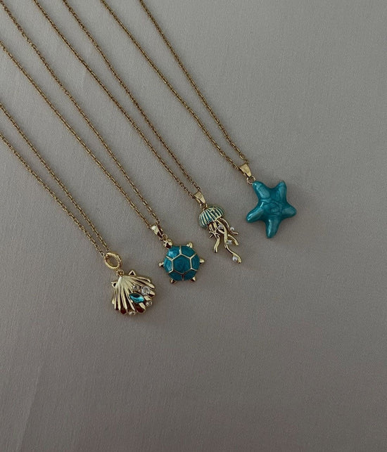 Dainty Summer Necklaces 🐙🐚✨(Stainless Steel)
